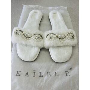 Kailee P Bridal Pearl Flats